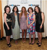 Bianna Golodryga, Leandra Medine, Charlotte Ronson, Bonnie Fuller and Elana Drell-Szyfer.  Photo by: Chloe Apple Seldman/Michael Priest Photography