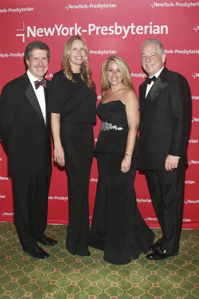  NewYork-Presbyterian President Dr. Robert Kelly, Gala Chair Stephanie Coleman, Gala Chair Abigail Black Elbaum and NewYork-Presbyterian CEO Dr. Steven J. Corwin Photo by: Sylvain Gaboury/PatrickMcmullan.com