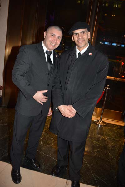 Peter Bencebi and Giovanni Crespo.  Photo by:  Rose Billings/Blacktiemagazine.com