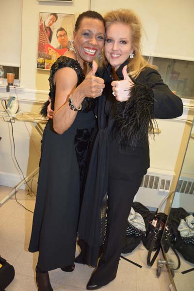 Dee Dee Bridgewater and Stacy Sullivan.  Photo by:  Rose Billings/Blacktiemagazine.com