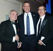 William J. Bratton, Mayor Bill de Blasio and Bill Rudin.  Photo y:  BFA