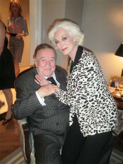 Sirio Maccioni and Carmen Dell'Orefice .  Photo by:  Gregory Speck