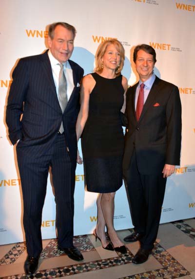  Charlie Rose, Paula Zahn and CEO WNET Neal Shapiro.  Photo by:  Rose Billings/Blacktiemagazine.com