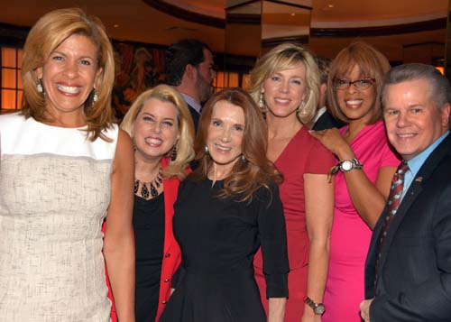 Hoda Kotb, Rita Cosby, Linda Bruckheimer, Deborah Norville, Gayle King, and Tomaczek Bednarek