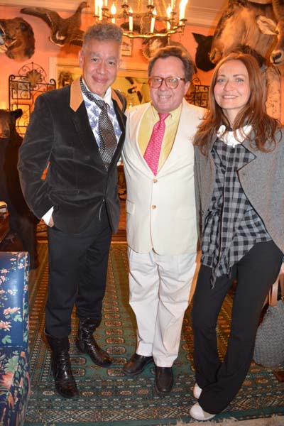 Andres Serrano, Gregory Speck, and Irina Serrano.  Photo by:  Rose Billings/Blacktiemagazine.com