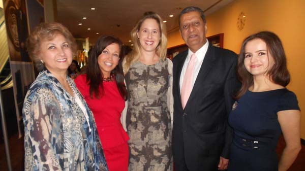 Tas Dossal, Wendy Diamond, Animal Fair, Amir Dossal, Chairman, Global Partnerships Forum,Melissa Powell, Head, Strategy and Partnerships/Business for Peace,Ana Marina Lebada