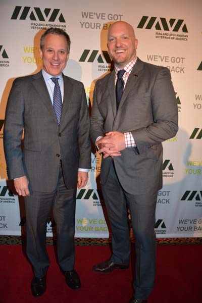 Attorney General NY Eric T Schneiderman and CEO Paul Rieckhoff of IAVA.  Photo by:  Rose Billings/Blacktiemagazine.com