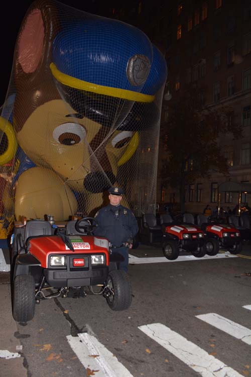 Chase Paw Patrol and NYPD120 Pct Police Officer Pilzer,.  Photo by:  Rose Billings/Blacktemagazine.com