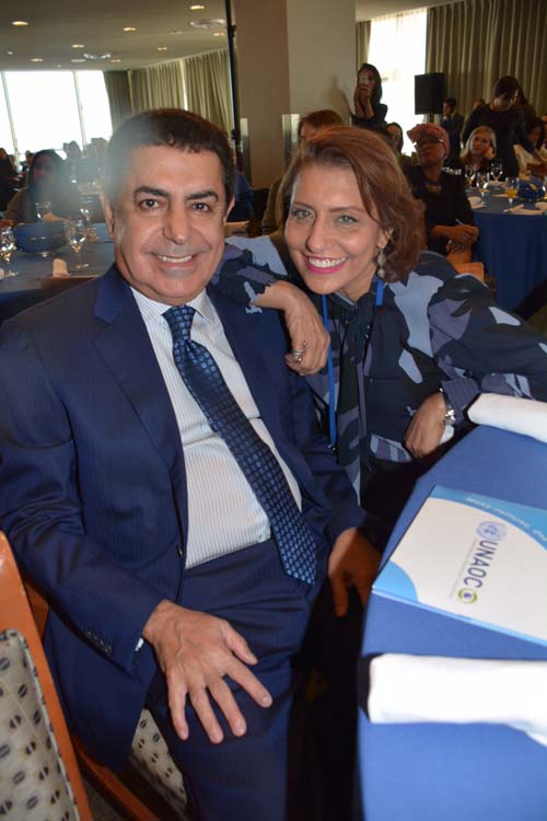 H.E. Mr. Nassir Abdulaziz Al-Nasser and his lovely wife Muna Rihani Al-Nasser.  Photo by:  Rose Billings/Blacktiemagazine.com