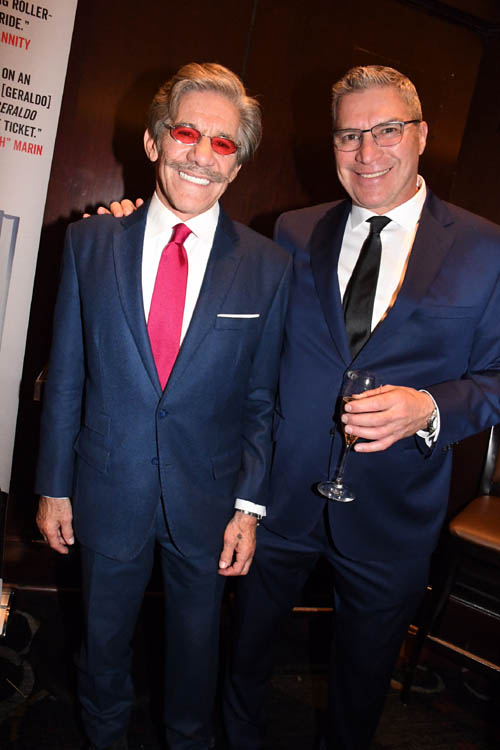  Geraldo Rivera and his brother Craig.  Photo by:  Rose Billings/Blacktiemaagzine.com