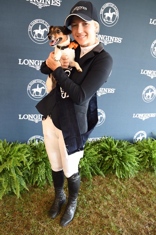 Lucy Davis 3rd Place Winner and her pup Ethel.  Photo by:  Rose Billlings/Blacktiemagazine.com