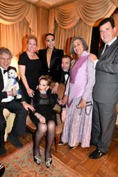 Baron Roger de Chabrol, Farley Harper, Host Jose Castelo Branco, Jeffrey BarrLuz Miriam, Sir Anthony Bailey and Birthday Her Lady Betty Grafstein DFO (center).  Photo by:  Rose Billings/Blacktiemagazine.com,