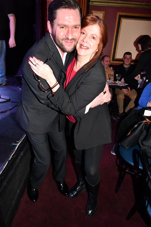 Actor, Brian Childers with the Writer, Bonnie Sanders.  Photo by:  Rose Billings/Blacktiemagazine.com