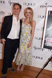 Jason Binn and Dakota Fanning.  Photo by:  Rose Billings/Blacktiemagazine.com