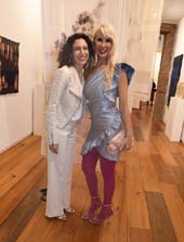 Sara Kay, Gallery Owner and Tracy Stern.  Photo by:  Rose Billings/Blacktiemagazine.com