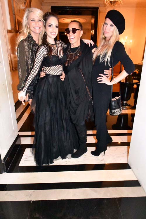 Christie Brinkley, Alexa Ray Joel ,Donna Karan and Theodora Richards.  Photo by:  Rose Billings/Blacktiemagaizne.com