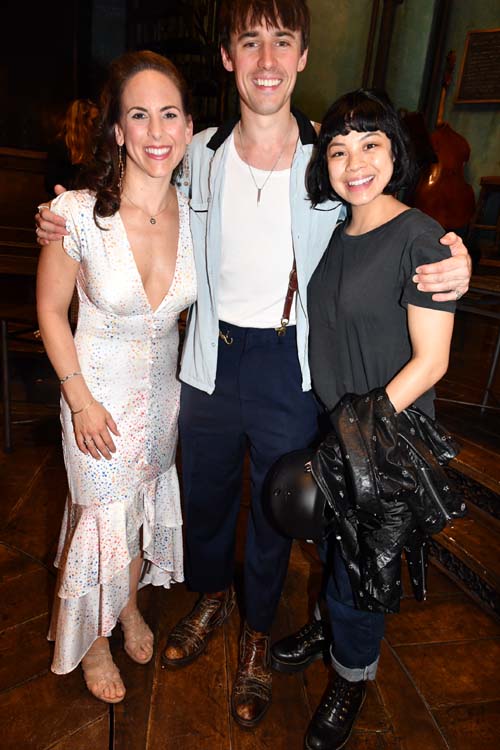 Dawn Derow ,Reeve Carney and Eva Noblezada.. Photo by:  Rose Billings/Blacktiemagazine.com