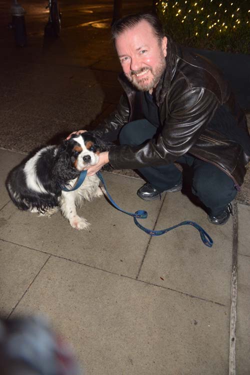 Ricky Gervais & William.  Photo by:  Rose Billings/Blacktiemagazine.com