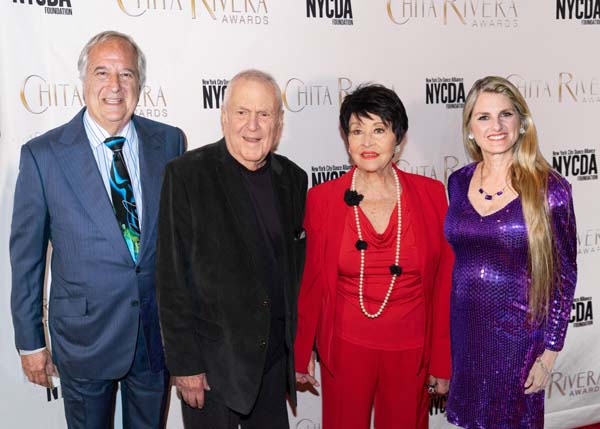 Stewart F. Lane, John Kander, Chita Rivera, Bonnie Comley