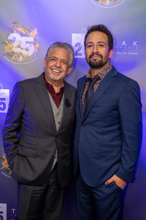  Lin-Manuel Miranda and Luis A. Miranda, Jr. attend the TEAK Fellowship 25th Anniversary Gala at the American Museum of Natural History on October 18 where they were honored as TEAK Fellowship Change Makers - Photo Credit: Sean Zanni/PMC