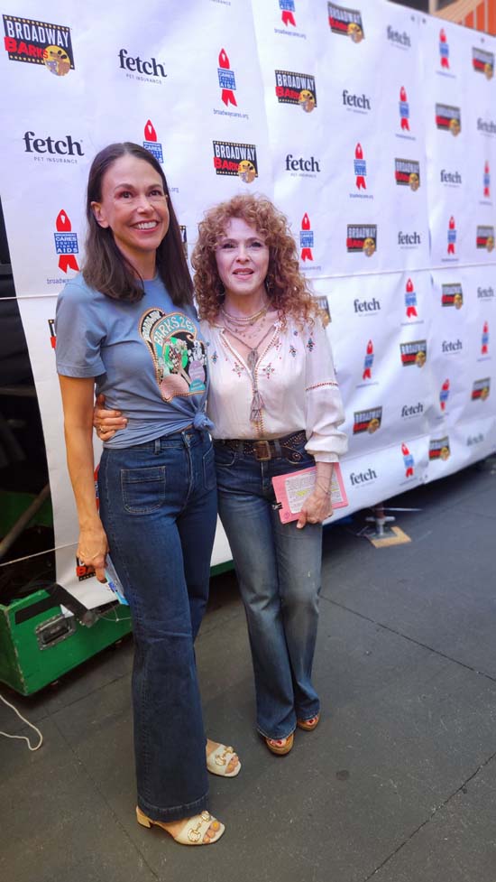 Sutton Foster and Bernadette Peters. Photo by: Rose Billings/Blacktiemagazine.com