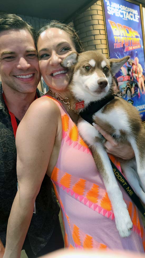 Jeremy Jordan (The Great Gatsby) and Shoshana Bean. Photo by: Rose Billings/Blacktiemagazine.com