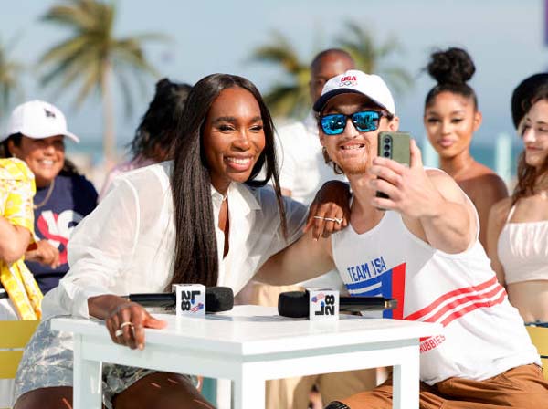 Venus Williams and Rudy Garcia-Tolson.  Photo by: Getty Images