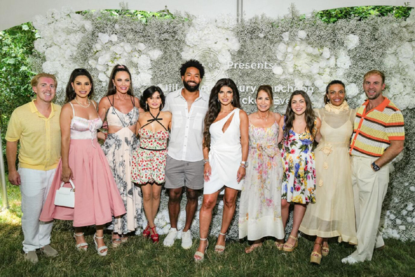 Sean Koski, Jennifer Ayden, LeeAnn Locken, Julia Haart, Teresa Giudice, Jill Zarin, Ally Shapiro, Dolores Catatina, Brian Kelly. (Photo Credit: Madison McGaw / BFA)