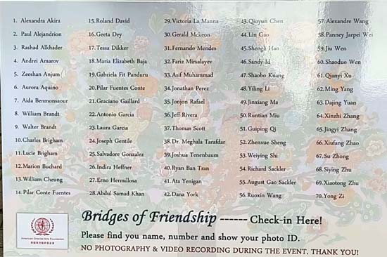 Bridge of Frienship Guests