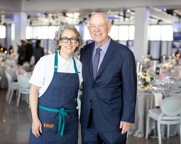 Chef Co-Chair Hillary Sterling with Share Our Strength Founder and Executive Chair Billy Shore.  Photo by:  Shane Drummond Photo