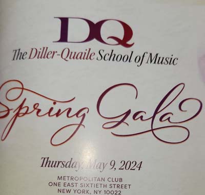 diller-quaille school of music spring gala invite.. Photo by: Rose Billings/Blacktiemagazine.com