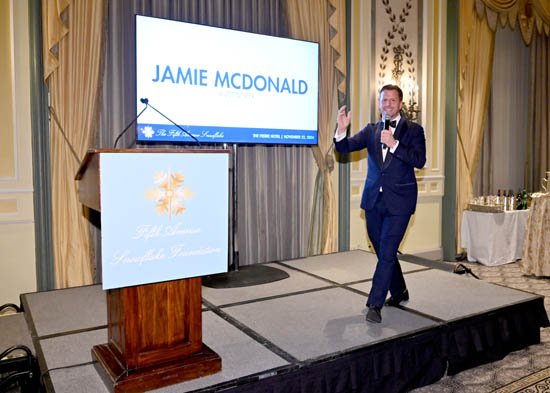  Jamie McDonald leads the auction