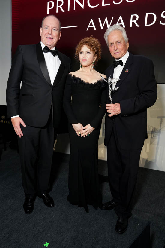 HSH Prince Albert II, Bernadette Peters, Michael Douglas