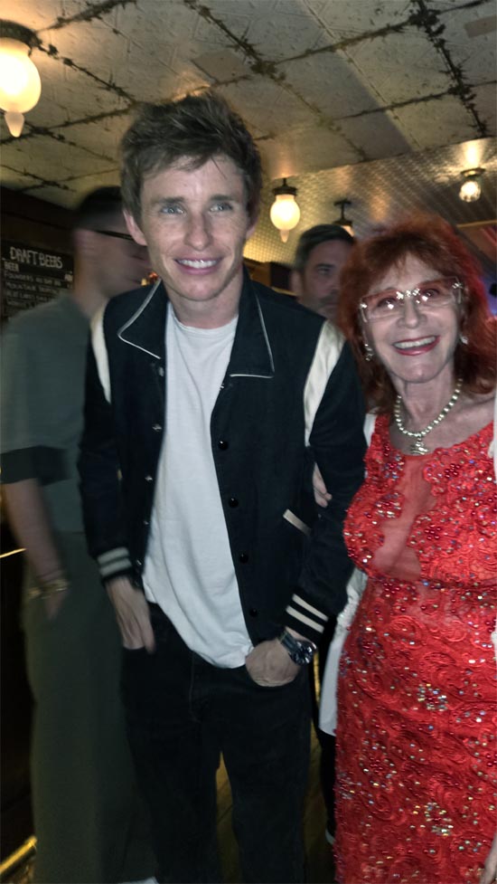 Eddie Redmayne and Dr Judy Kuriansky. photo by: Rose Billings/Blacktiemagazine.com