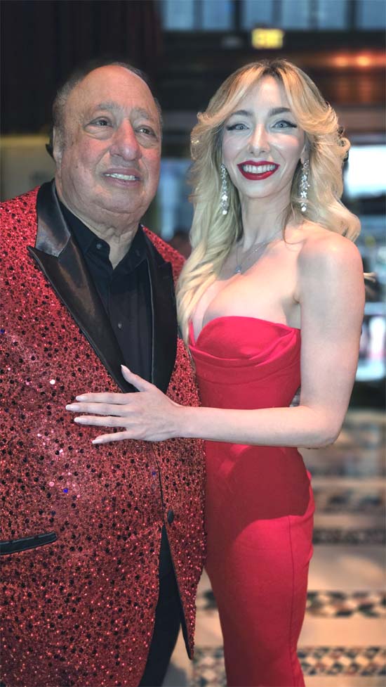  John Catsimatidis with his lovely daughter Andrea Catsimatidis ..Photo by: Rose Billings/Blacktiemagazine.com