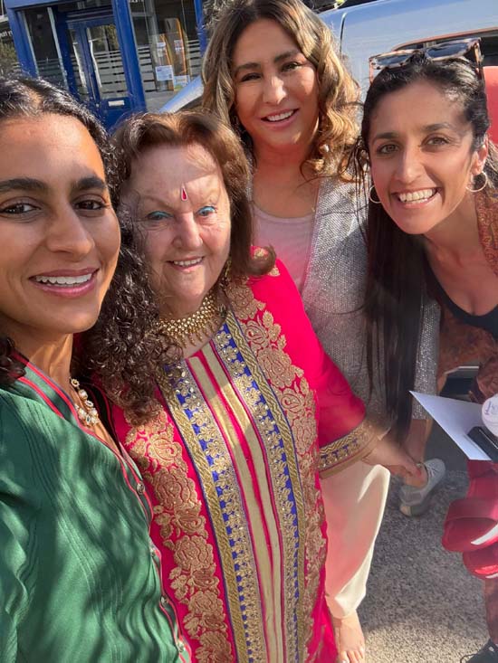 Madame Gandhi, Ellen, Meera Gandhi, and Kanika Gandhi
