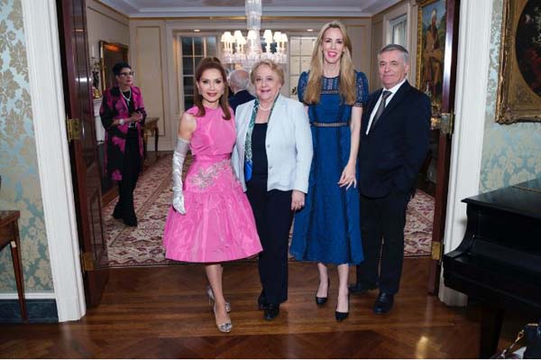 Jean Shafiroff, Consul General of Austria Mrs. Helene Steinhaeusl, Silvia Frieser, Hubert Heiss.Photo Credit: PMC / Mark Sagliocco 
