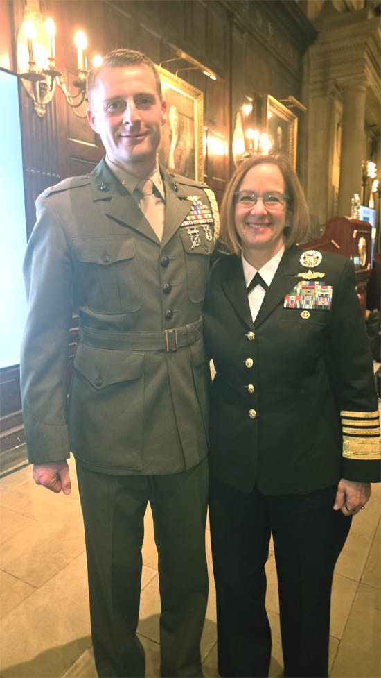  Ryan and Four-Star Admiral  Lisa Franchetti Chief of Naval Operations,Photo by: rose billings black tie international magazine