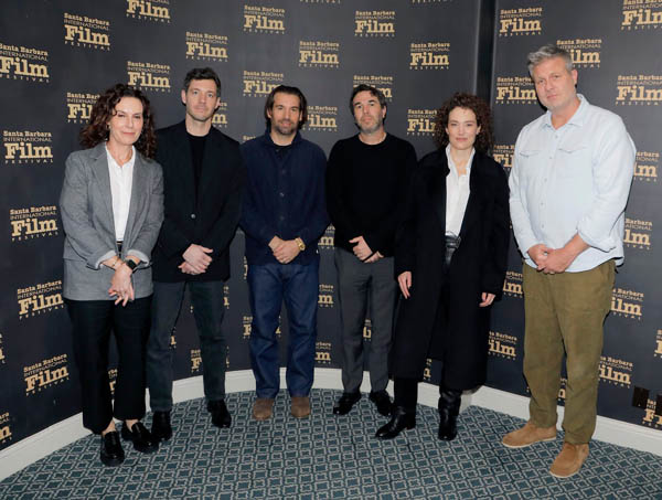 Nicole Sperling, Alex Coco, Alex Heineman, Brian Young, Coralie Fargea and Cale Boyter attend the producers panel at the 40th Santa Barbara International Film Festival on February 10, 2025 in Santa Barbara, California. (Photo by Tibrina Hobson/Getty Images for Santa Barbara International Film Festival, Getty Images for Santa Barbara