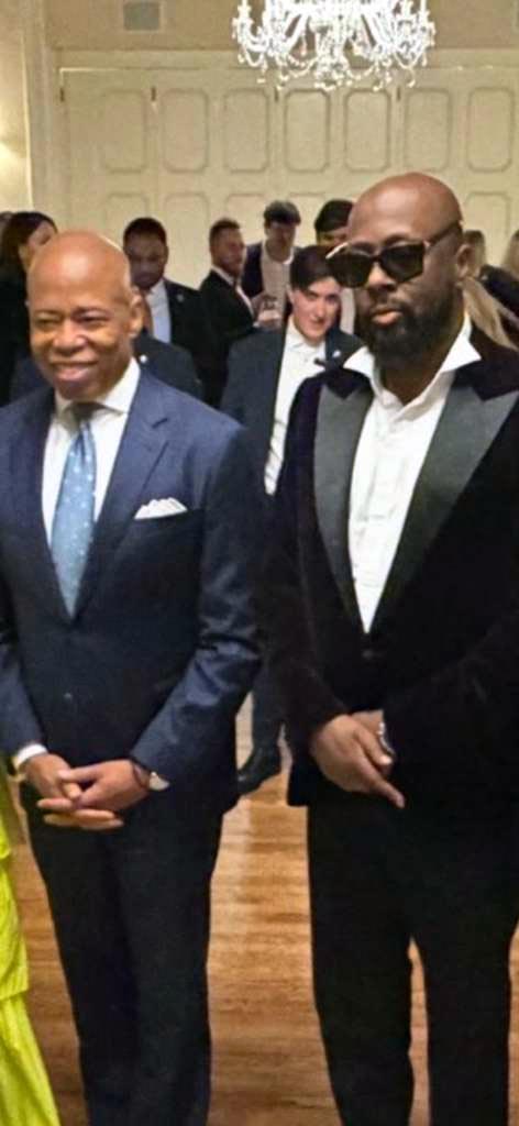 Mayor Eric Adams and Wyclef Jean