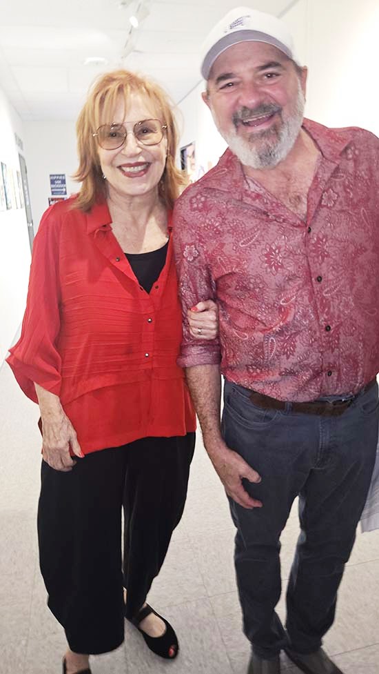 Joy Behr, being greeted by Series Producer Josh Gladstone