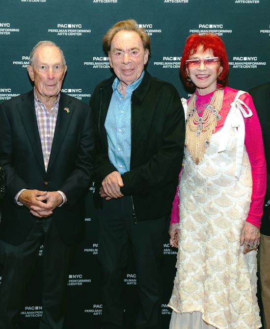 Former NYC Mayor Michael Bloomberg, musical genius Andrew Lloyd Webber and Dr. Judy Kuriansky