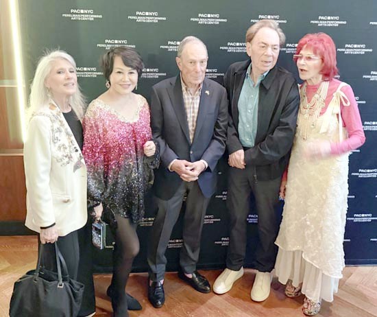 Jamie De Roy, Yue-Sai Kan, Mayor Michael Bloomberg, Andrew Lloyd-Webber and Dr. Judy Kuriansky