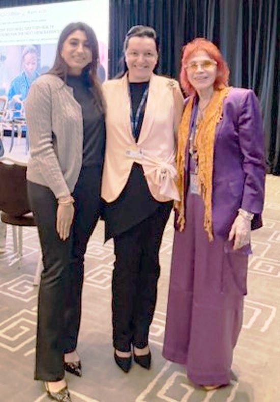 Zeever Baqar, Dr. Mariam Jashi and Dr. Judy Kuriansky