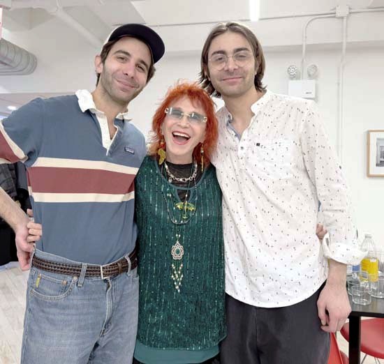Writer and musician team brothers Patrick and Daniel Lazourwith Dr. Judy Kuriansky 