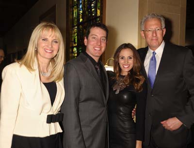 Sara Herbert-Galloway, Kyle Busch, Samantha Busch, Barry Klarberg.  Photo by:  Rob Rich