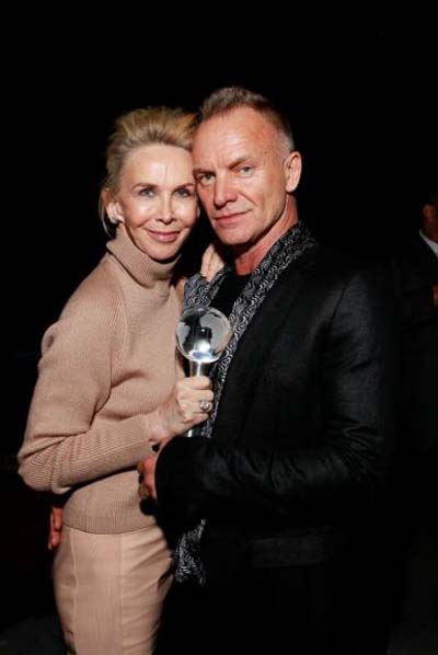 Trudie Styler, Sting  Mark Von Holden