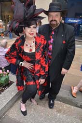 Rosemary Ponzo and Edward Ankudavich look really swell at The Easter Parade.  Photo by:  Rose Billings/Blacktiemagazine.com