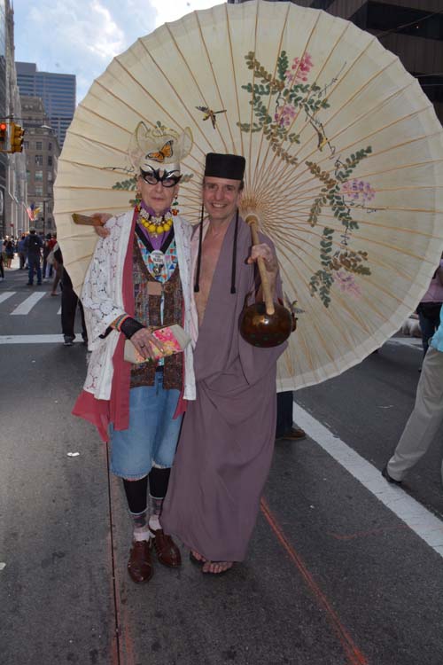 The ever Famous Roller Rena and Timothy John Making The Easter Parade Fabulous.  Photo by:  Rose Billings/Blacktiemagazine.com