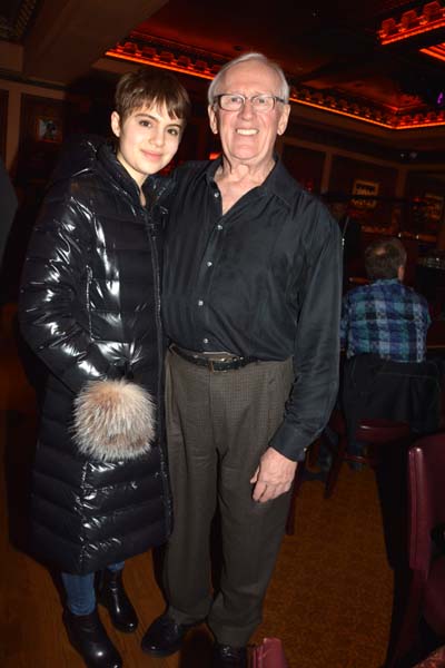  Sami Gayle greeting. Fellow cast member Len Cariou .  photo by:  rose billings/blacktiemagazine.com